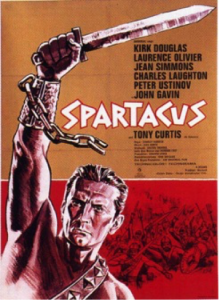 The fight against McCarthyism. Wallpaper of Kubrick’s Spartacus (1960).